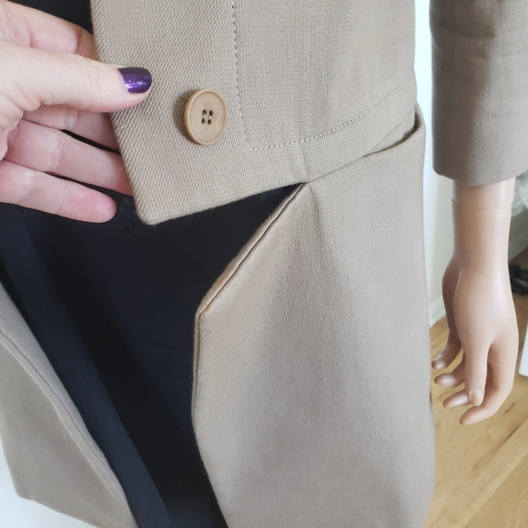 Stella McCartney Tan Coat 3/4 Sleeves Size 34 - Picture 4 of 8